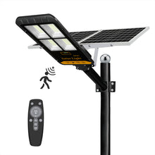 Lade das Bild in den Galerie-Viewer, 400W Waterproof Outdoor Solar Led Dusk To Dawn Panel Lights With Remote Control and Motion Sensor
